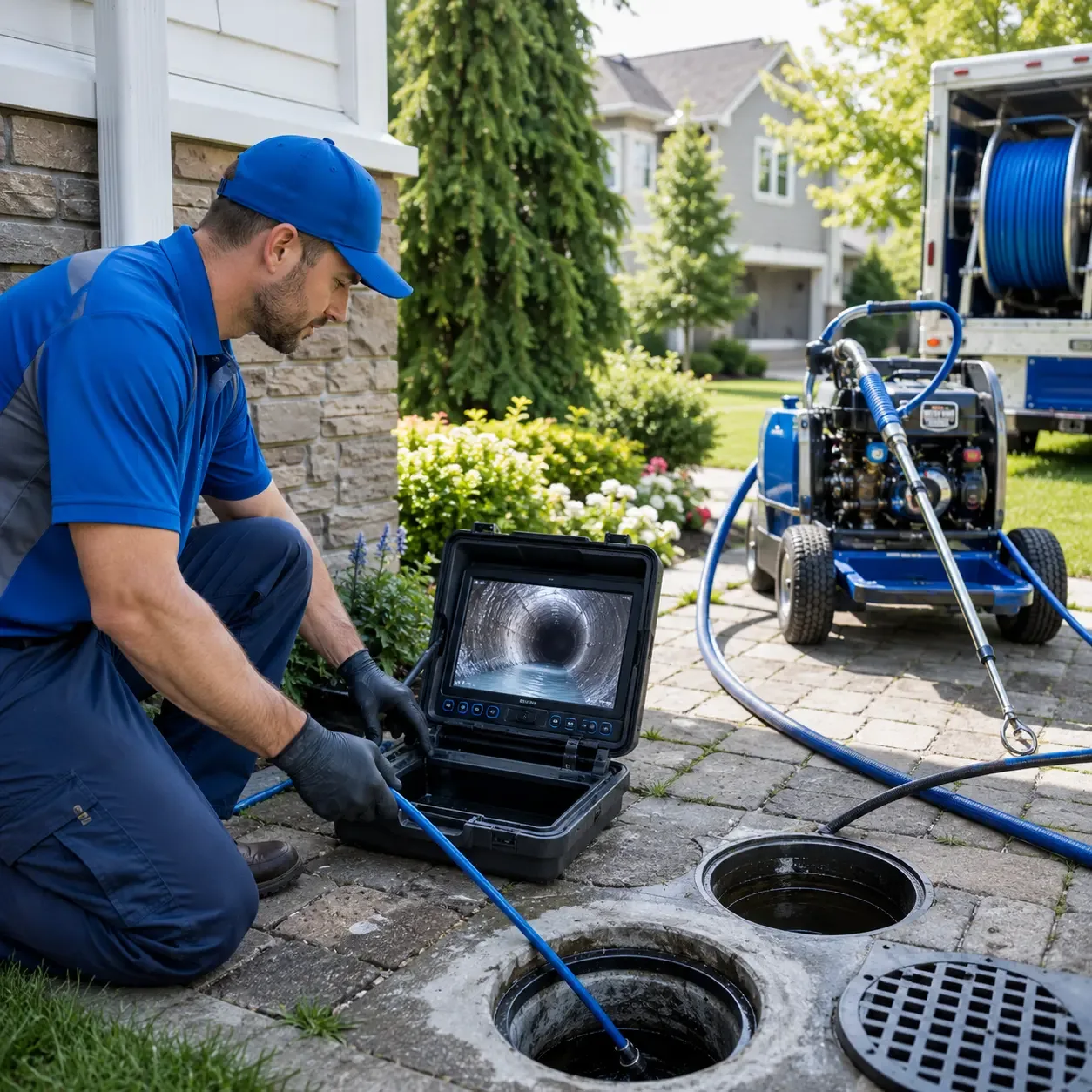 Outdoor drain cleaning professionals serving Caldwell, KS