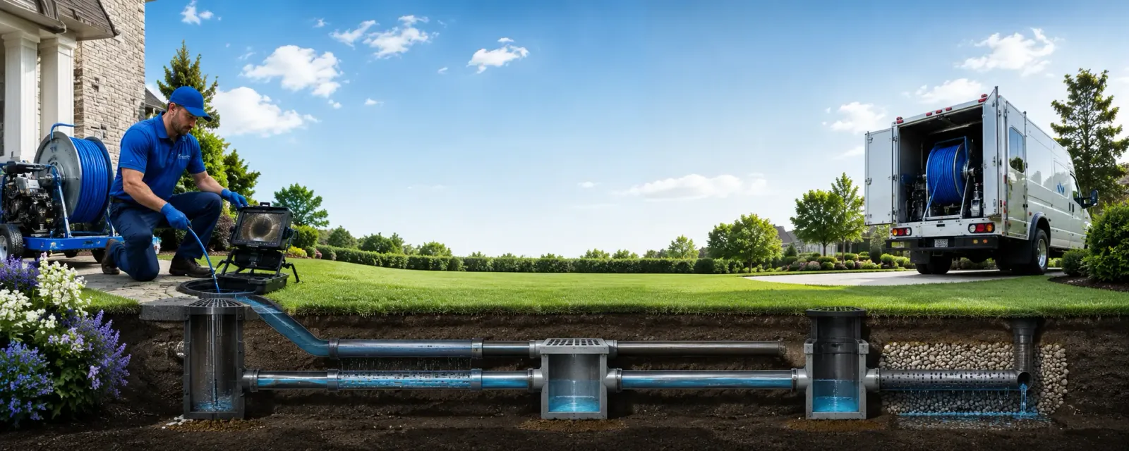 Outdoor drain cleaning information for Caldwell, KS